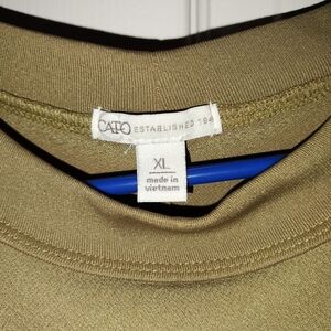 Cato Green Short Sleeve T-Shirt Blouse